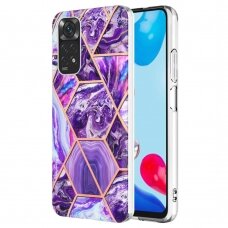 XIAOMI REDMI NOTE 11/11S Tracy nugarėlė Geometric marble Dark Purple