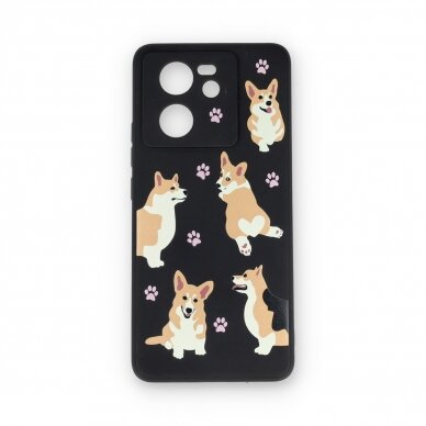 XIAOMI 13T/13T PRO black nugarėlė Corgi Design00303