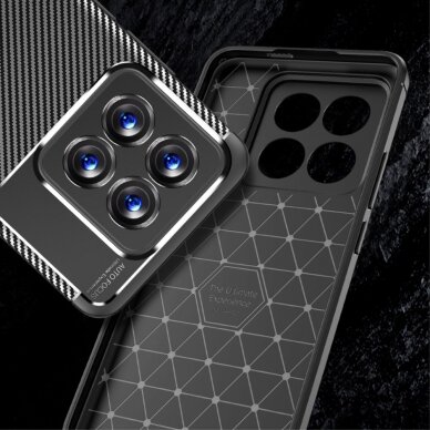 XIAOMI 14 PRO juoda Carbon Fiber nugarėlė 2