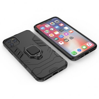 Xiaomi MI 11 LITE/5G NE black RING ARMOR nugarėlė 8