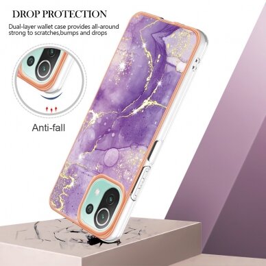 XIAOMI MI 11 LITE/5G NE Tracy nugarėlė MILKY WAY MARBLE Purple 1