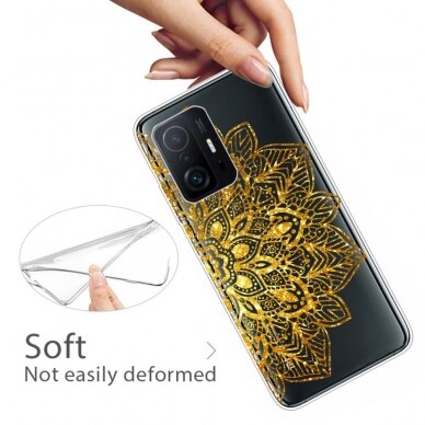 XIAOMI MI 11T/MI 11T PRO Tracy clear nugarėlė Gold Mandala 2