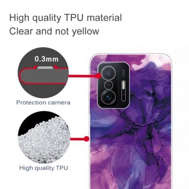 XIAOMI MI 11T/MI 11T PRO Tracy nugarėlė violetinė Marble 3