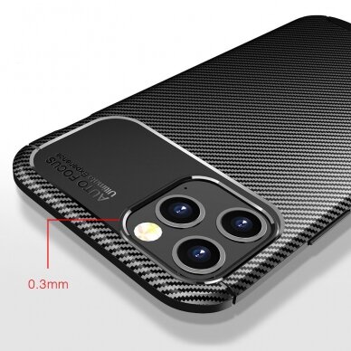 XIAOMI MI 12 PRO black CARBON FIBER nugarėlė 3