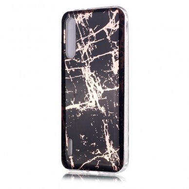 Xiaomi MI A3 Tracy nugarėlė Black&gold Marble 1