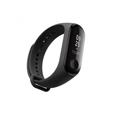 Xiaomi Mi Smart Band 4/ Mi Band 3 juoda apyrankė Flexible Silicone