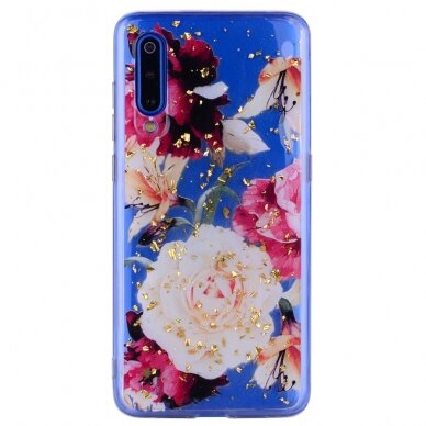 XIAOMI Mi9 Tracy clear glitter nugarėlė Pretty Flowers 2