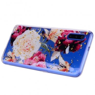 XIAOMI Mi9 Tracy clear glitter nugarėlė Pretty Flowers 4