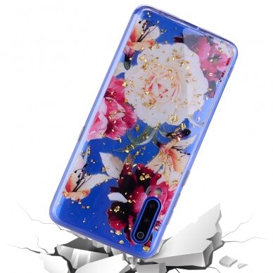 XIAOMI Mi9 Tracy clear glitter nugarėlė Pretty Flowers 5