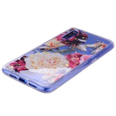 XIAOMI Mi9 Tracy clear glitter nugarėlė Pretty Flowers 6