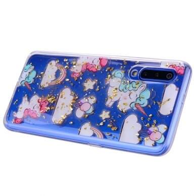 XIAOMI Mi9 Tracy clear glitter nugarėlė Unicorns 4