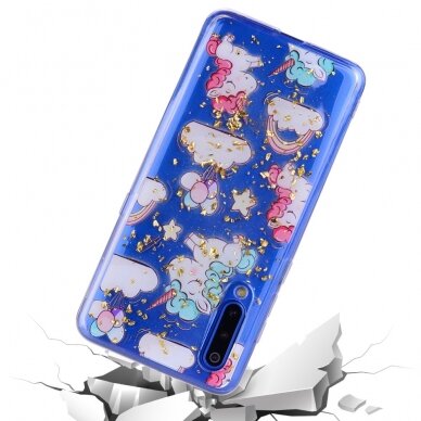 XIAOMI Mi9 Tracy clear glitter nugarėlė Unicorns 5