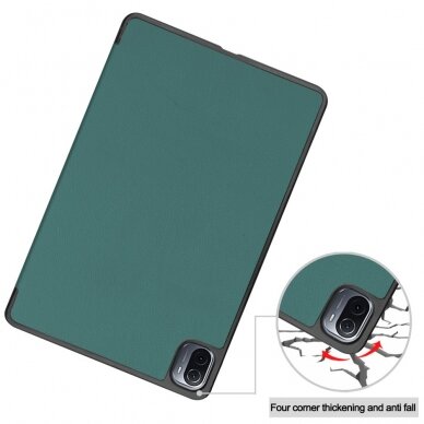 Xiaomi Pad 5/ Pad 5 PRO 11" dark green TRIFOLD dėklas 5