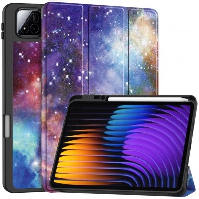 Xiaomi Pad 7 / 7 PRO black S PEN TRIFOLD dėklas Galaxy