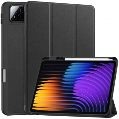 Xiaomi Pad 7 / 7 PRO black S PEN TRIFOLD dėklas