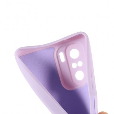 Xiaomi POCO F3 violetinė SILICONE LITE nugarėlė 7