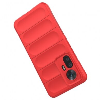 Xiaomi POCO F4 GT raudona Tracy Anti-slip Rugged nugarėlė 3