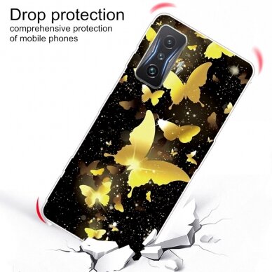 Xiaomi POCO F4 GT Tracy nugarėlė Golden Butterflies 1