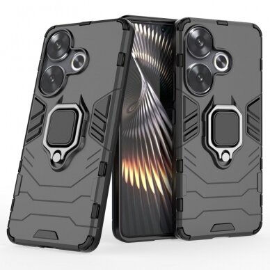 Xiaomi Poco F6 5G black RING ARMOR nugarėlė 1