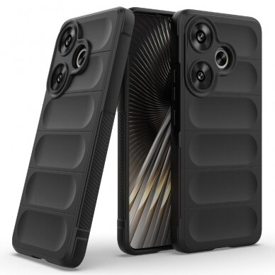 Xiaomi Poco F6 5G black Tracy Anti-slip Rugged nugarėlė 2