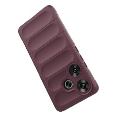 Xiaomi Poco F6 5G wine Tracy Anti-slip Rugged nugarėlė 4