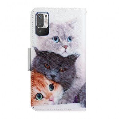 XIAOMI POCO M3 PRO /REDMI NOTE 10 5G Tracy fashion dėklas Three Cats 2