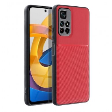 XIAOMI POCO M4 PRO 5G/REDMI NOTE 11S 5G raudona NOBLE nugarėlė 1