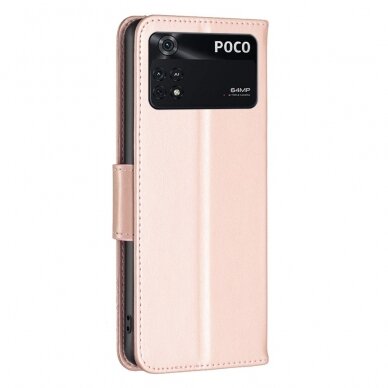 XIAOMI POCO M4 PRO rausvas Tracy K.FLEXI dėklas Drugeliai 6