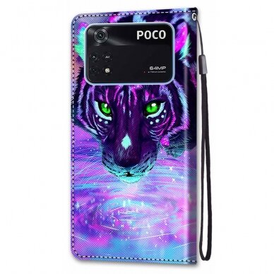 XIAOMI POCO M4 PRO Tracy fashion dėklas Colorful Tiger 2