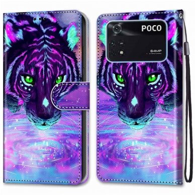 XIAOMI POCO M4 PRO Tracy fashion dėklas Colorful Tiger