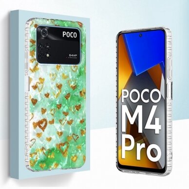 XIAOMI POCO M4 PRO Tracy IMD IML nugarėlė Gold Heart13 1