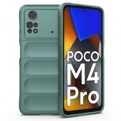 XIAOMI POCO M4 PRO žalia Tracy Anti-slip Rugged nugarėlė