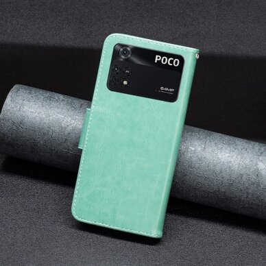 XIAOMI POCO M4 PRO žalias Tracy K.FLEXI dėklas Drugeliai 3