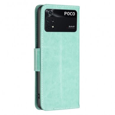 XIAOMI POCO M4 PRO žalias Tracy K.FLEXI dėklas Drugeliai 6