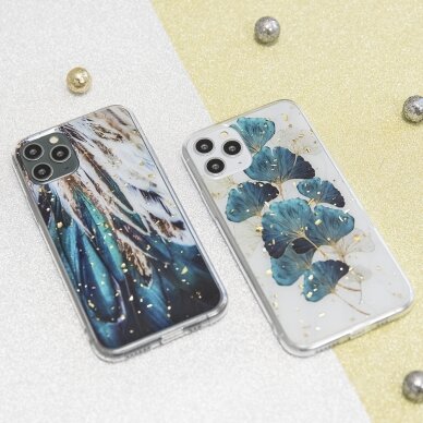 Xiaomi POCO X3 NFC/X3 PRO Gold Glam Feathers nugarėlė 8