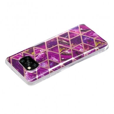 Xiaomi POCO X3 NFC/X3 PRO Tracy nugarėlė Geometric purple marble 2