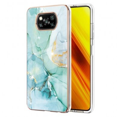 Xiaomi POCO X3 NFC/X3 PRO Tracy nugarėlė MILKY WAY MARBLE Green