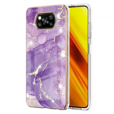 Xiaomi POCO X3 NFC/X3 PRO Tracy nugarėlė MILKY WAY MARBLE Purple