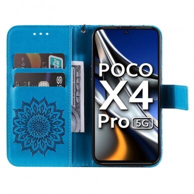 XIAOMI POCO X4 PRO 5G Tracy MEZZO mėlynas Mandala dėklas 1