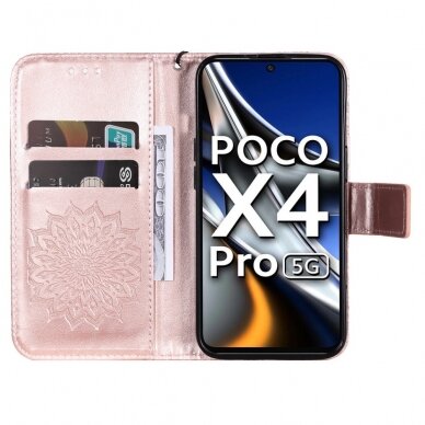 XIAOMI POCO X4 PRO 5G Tracy MEZZO rausvas Mandala dėklas 1