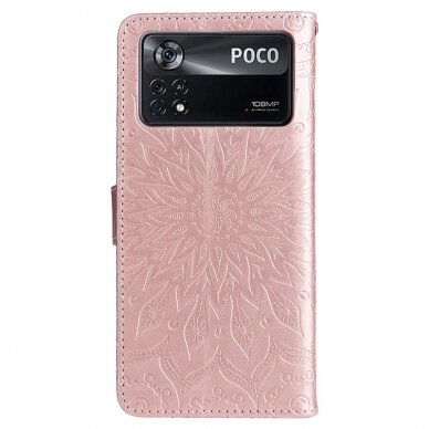 XIAOMI POCO X4 PRO 5G Tracy MEZZO rausvas Mandala dėklas 5