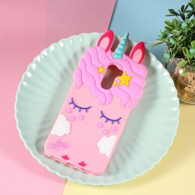 XIAOMI Pocophone F1 šviesiai rožinė nugarėlė Cute Unicorn