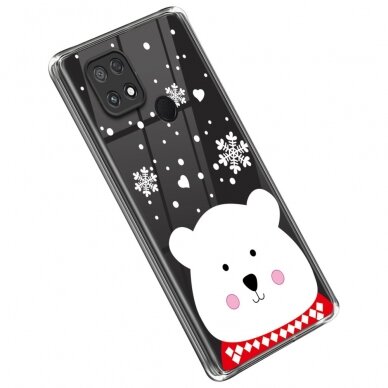 XIAOMI REDMI 10C/POCO C40 Tracy clear nugarėlė Christmas Chubby Bear