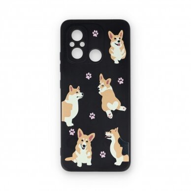 Xiaomi Redmi 12C black nugarėlė Corgi Design00303