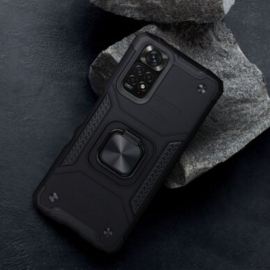 Xiaomi Redmi 13C/Poco C65 black NITRO RING ARMOR nugarėlė 8