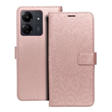 Xiaomi Redmi 13C/Poco C65 MEZZO rose gold Mandala dėklas