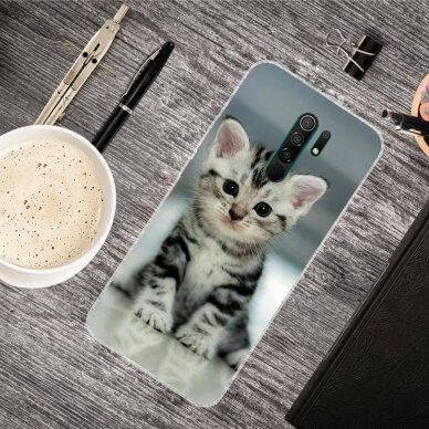 XIAOMI REDMI 9 Tracy nugarėlė Cute Cat 1