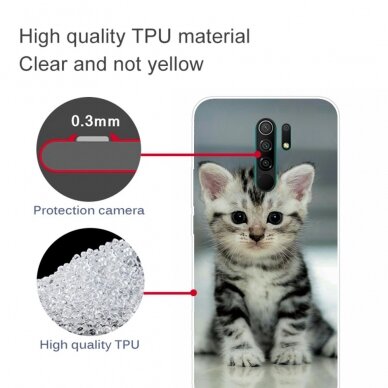 XIAOMI REDMI 9 Tracy nugarėlė Cute Cat 2