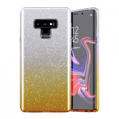 Xiaomi Redmi 9C/10A aukso spalvos Glitter3 nugarėlė