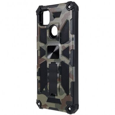 Xiaomi Redmi 9C/10A žalia camouflage ARMOR METAL nugarėlė 1